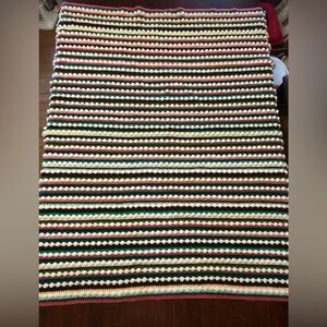 Colorful Striped Crochet Blanket